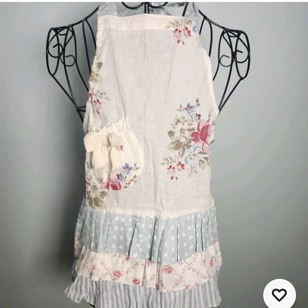 Miss Rose Sister Violet Girls Apron Cottagecore Floral Boutique NWT